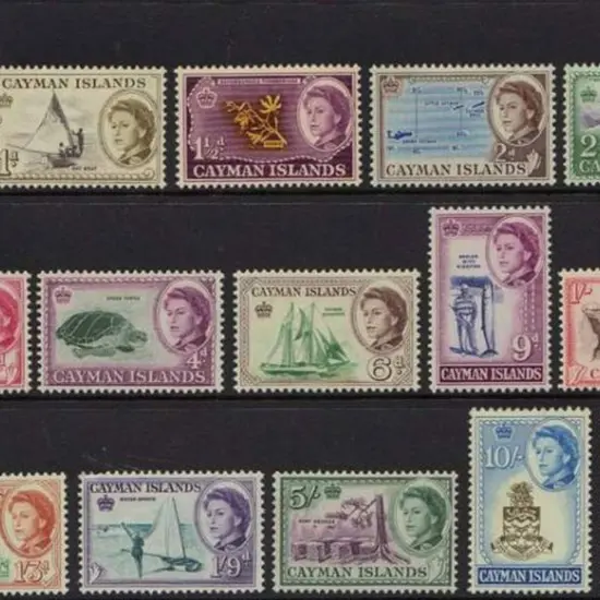 Cayman Islands 1962/64 ½d to £1 QEII Defins. MLH. ...