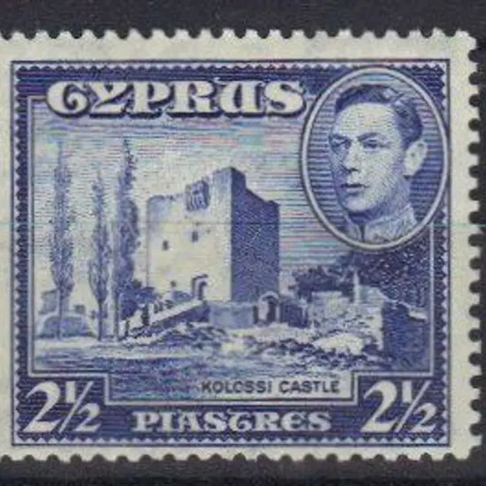 Cyprus 1948 2½d Kolossi Castle MLH. SG 156 Cat. ...