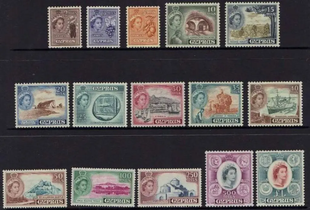 Cyprus 1955/60 2m to £1 QEII Defins. Fine MVLH SG ... Image 1++