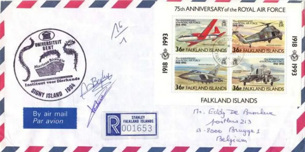 Falkland Is 1994 Marine Biology Expedition cover ... Image 1++