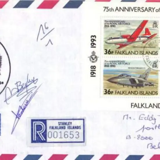 Falkland Is 1994 Marine Biology Expedition cover ...