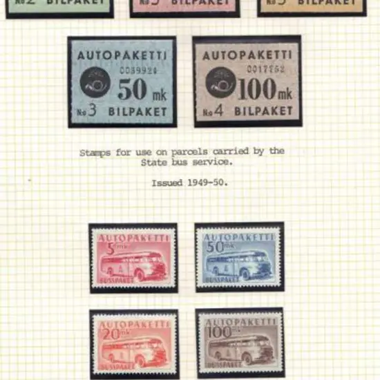 Finland 1949/81 Parcel Post stamps MLH/MUH, the ...