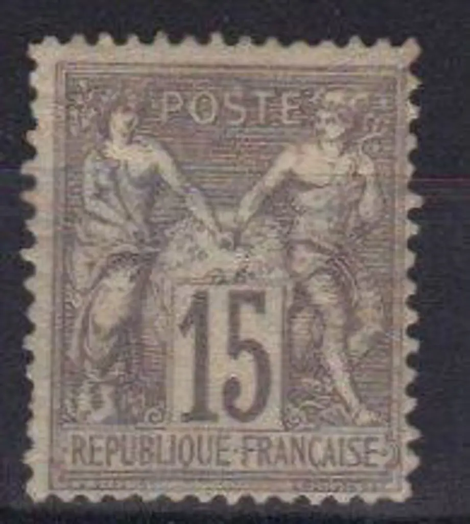 France 1876/85 15¢ grey lilac Peace & Commerce ... Image 1++