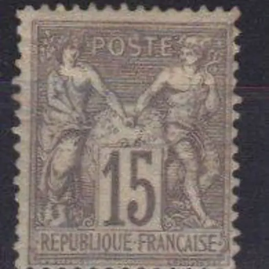 France 1876/85 15¢ grey lilac Peace & Commerce ...