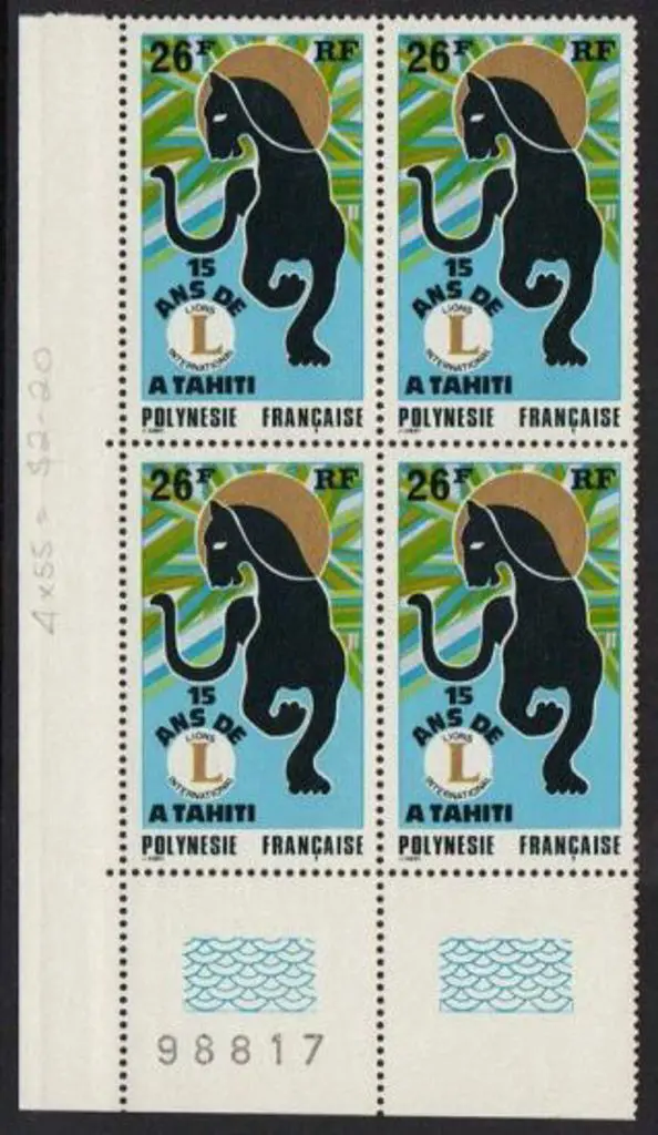 French Polynesia 1976 26f Tahiti Lions Club. ... Image 1++