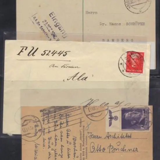 Germany 1921-1943 cover & card range with 1921 ...