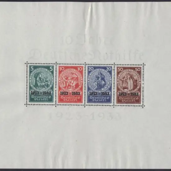 Germany 1933 Welfare Fund Miniature Sheet. MUH ...