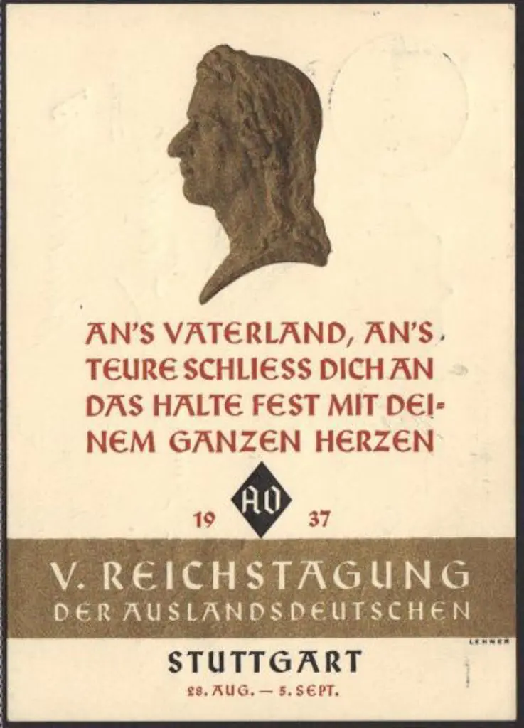 Germany 1937 publicity postcard for Stuttgart ... Image 1++