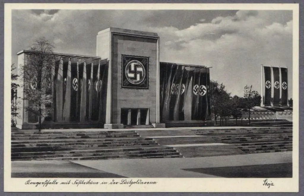 Germany 1938 b/w postcard with Luitpold Arena ... Image 1++