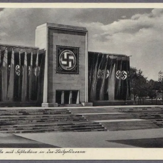 Germany 1938 b/w postcard with Luitpold Arena ...
