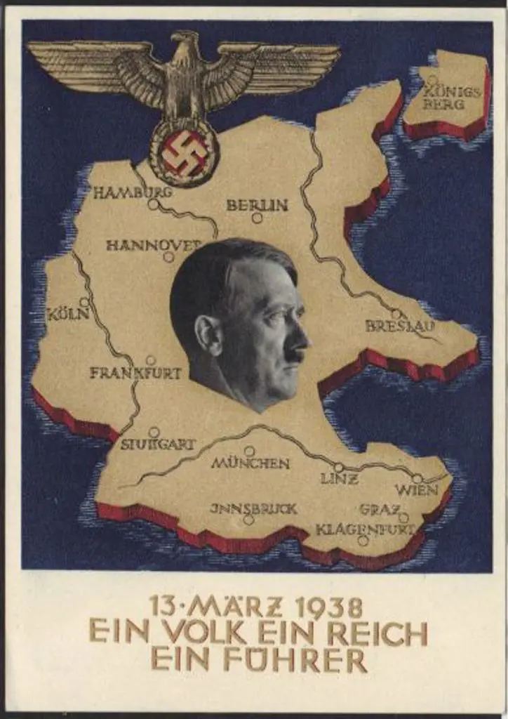 Germany 1938 Hitler & Map multicoloured mint ... Image 1++