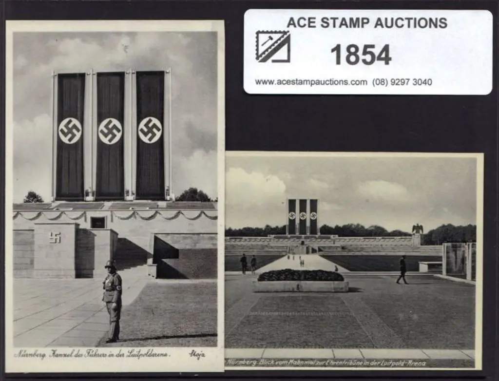 Germany 1939 b/w unused postcards, "Stadt der ... Image 1++