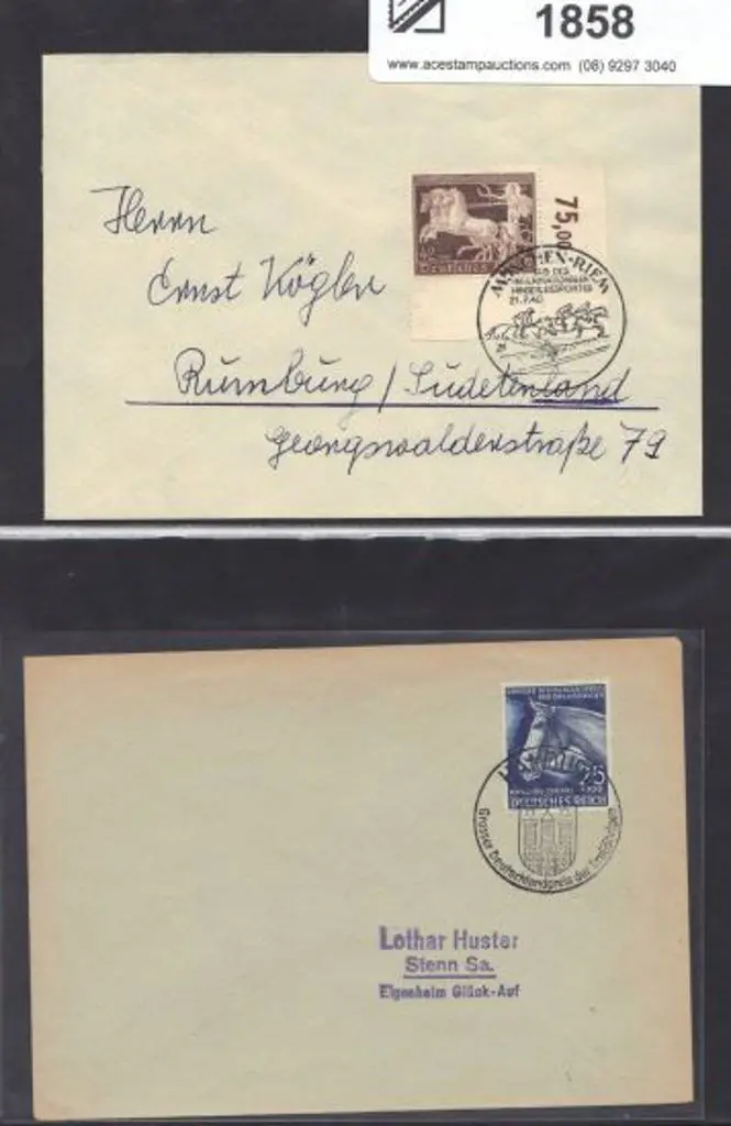 Germany 1940 "Brown Ribbon" & 1941 "Hamburg Derby" ... Image 1++