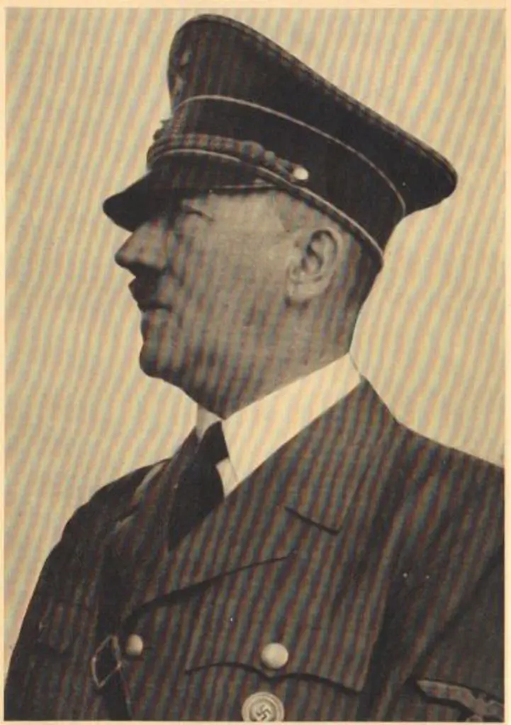 Germany 1942 b/w postcard showing profile of ... Image 1++