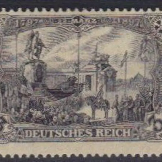 Germany 3mk "Deutsches Reich" no wmk. 26 x 17 perf ...