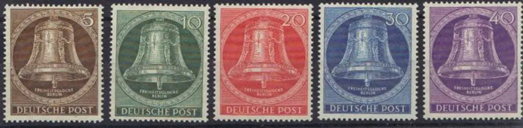 Germany-Berlin 1953 Bells (Clapper Centre) MUH. SG ... Image 1++