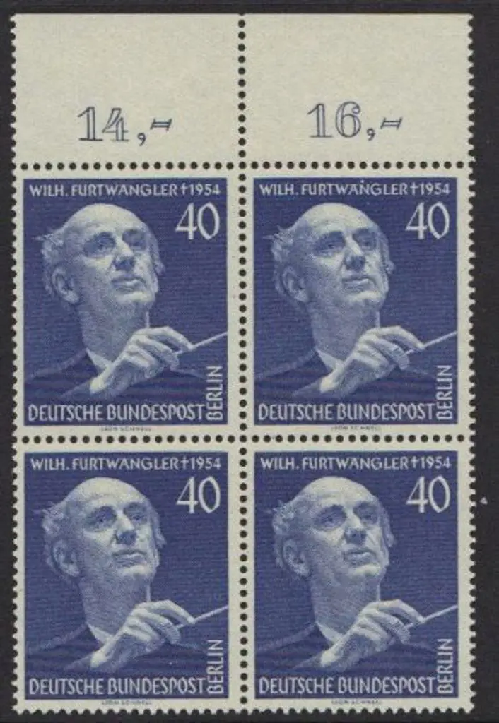 Germany-Berlin 1955 Furtwangler in marginal MUH ... Image 1++