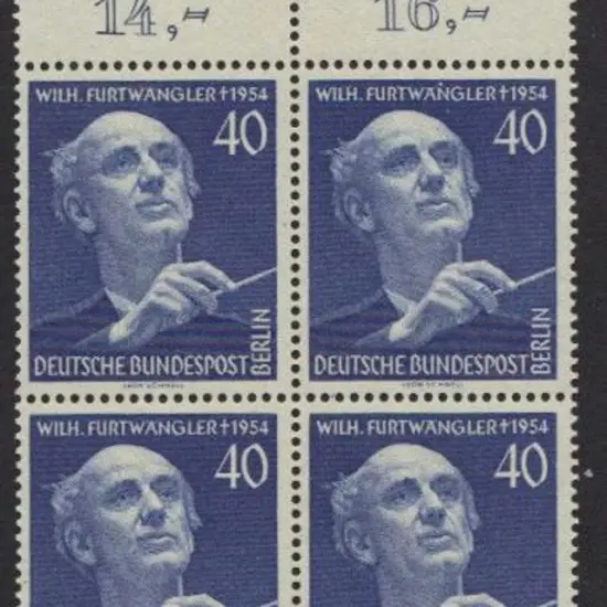 Germany-Berlin 1955 Furtwangler in marginal MUH ...