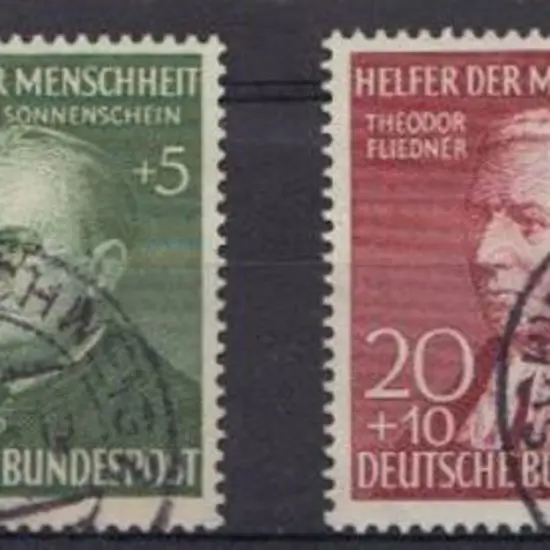 Germany-West 1952 Relief Fund set F/U. Mi. 156/59 ...