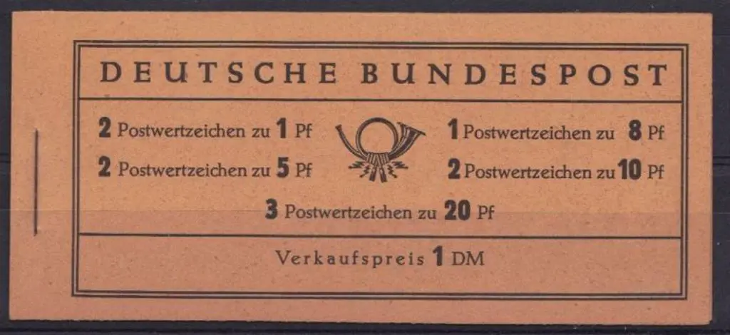 Germany-West 1958/60 IDM booklet with back cover ... Image 1++