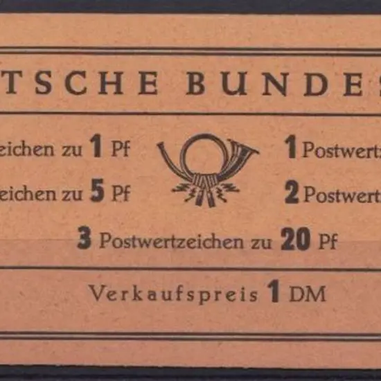 Germany-West 1958/60 IDM booklet with back cover ...