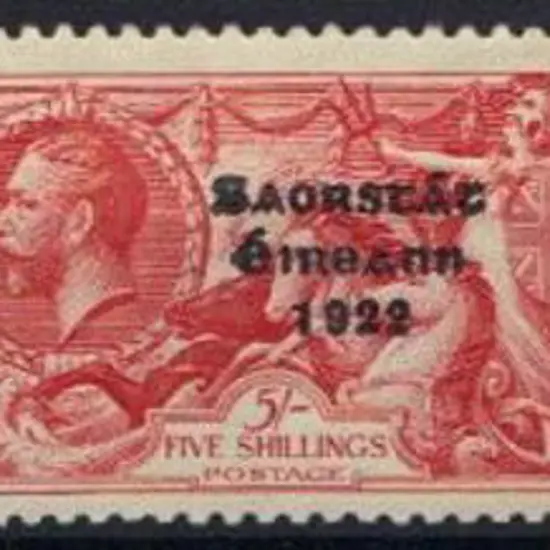 Ireland 1925/28 2/6d, 5/- & 10/- Seahorses with ...