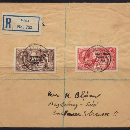 Ireland 1926 (19th May) 2/6d chocolate-brown & 5/- ...