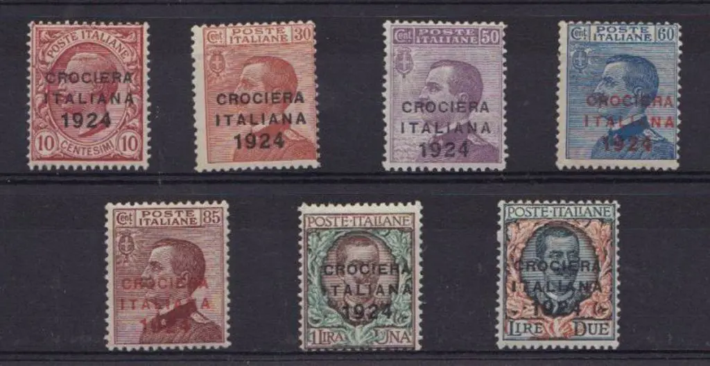 Italy 1924 "Crociera Italiana 1924" ovpts complete ... Image 1++