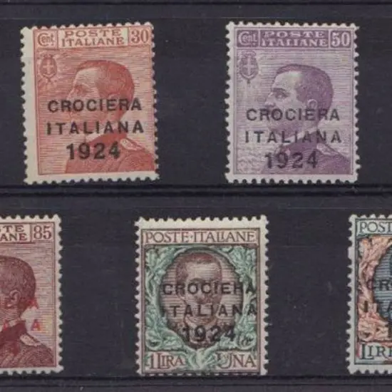 Italy 1924 "Crociera Italiana 1924" ovpts complete ...