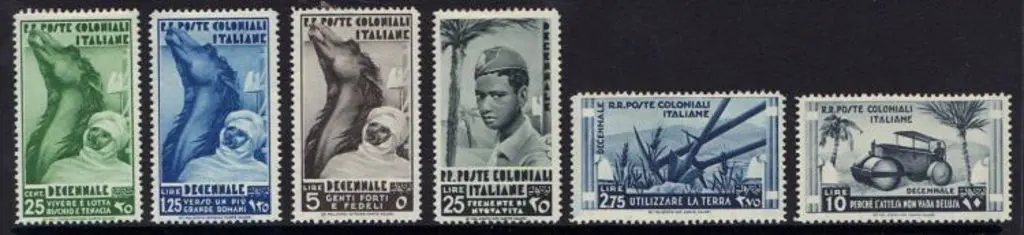 Italy-Colonies 1933 10th Anniversary of Fascist ... Image 1++