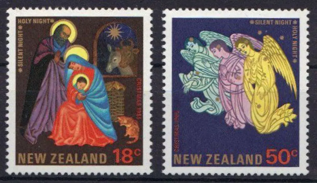 New Zealand 1985 18c & 50c Christmas issue with ... Image 1++