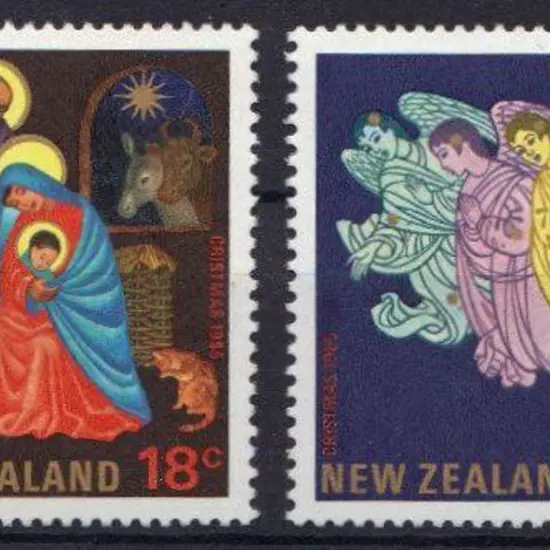 New Zealand 1985 18c & 50c Christmas issue with ...