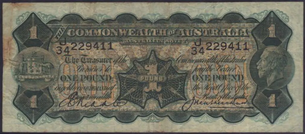 1927 £1 Riddle/Heathershaw VF Image 1++