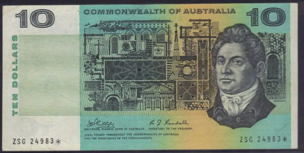 1968 $10 Phillips/Randall star note. VF & scarce. Image 1++
