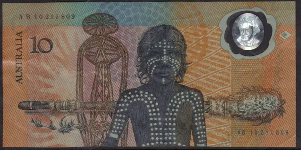 1988 $10 Bicentennial/Aboriginal Polymer with ... Image 1++