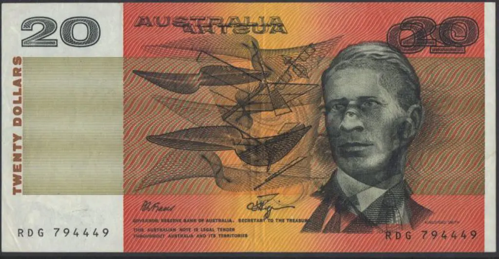 1990 $20 Fraser/Higgins with double print giving ... Image 1++