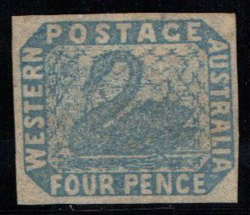 1854 4d pale blue with good to large margins. ... Image 1++