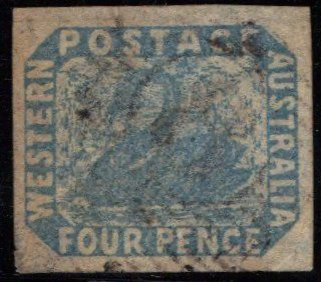 1854 4d blue fine used with light indistinct ... Image 1++