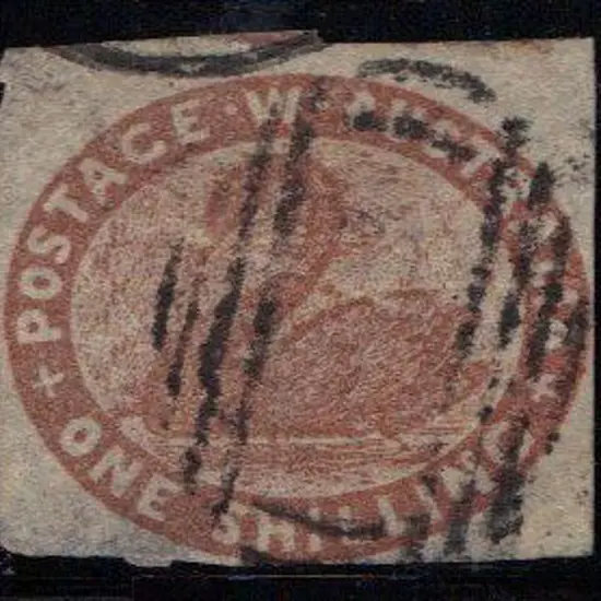 1857 6d black-bronze. Good to F/U by 15 bar 1 of ...