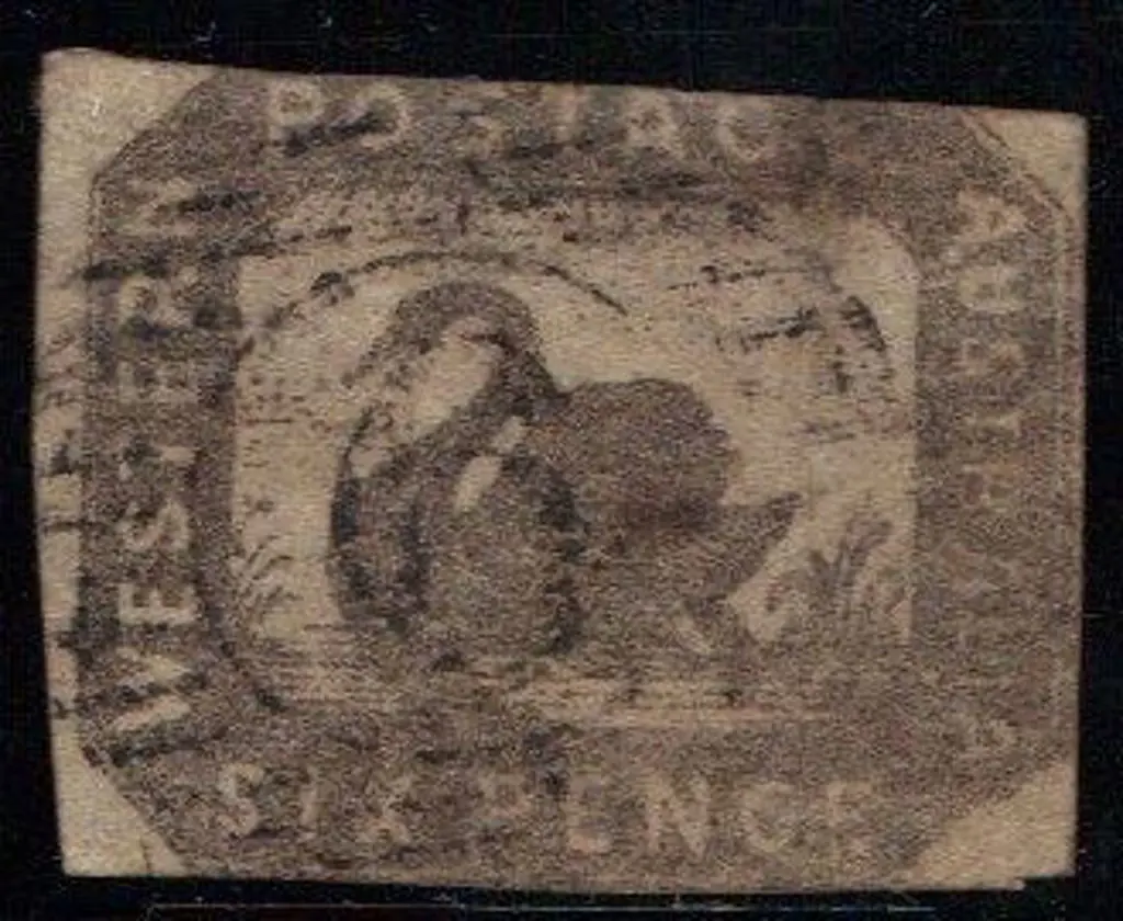 1857/59 6d grey black Hillman litho. 2 used ... Image 1++