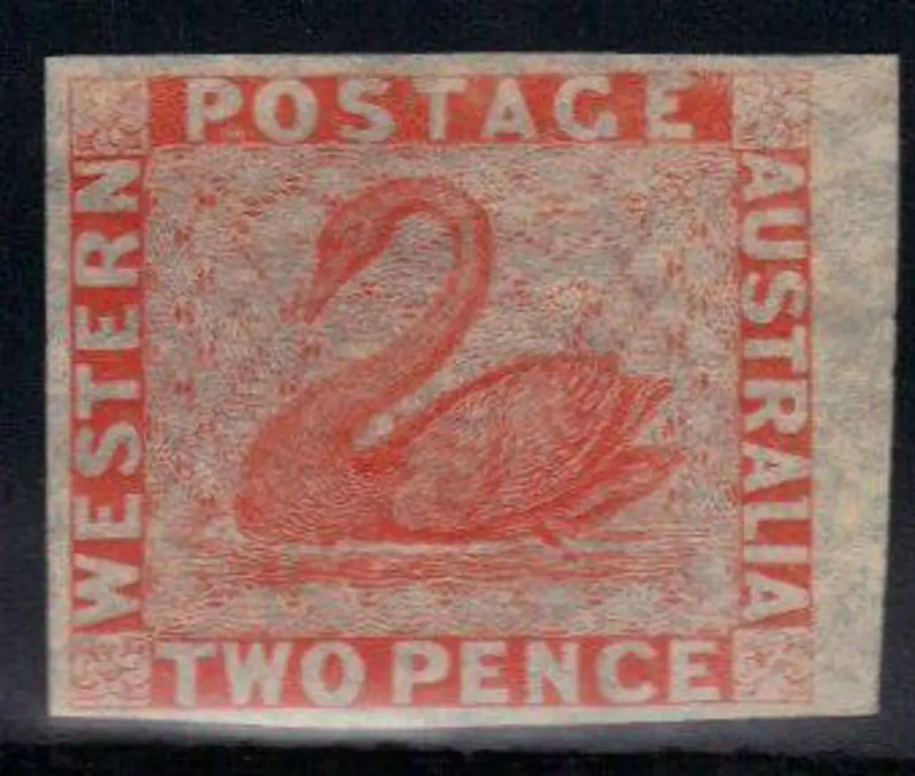 1860 2d orange-vermilion. Superb mint 4 margin ... Image 1++