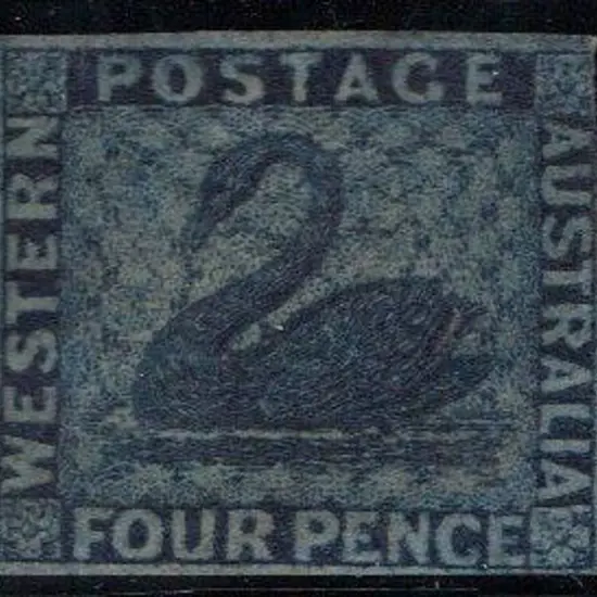 1860 4d deep blue with sideways wmk. Mint without ...