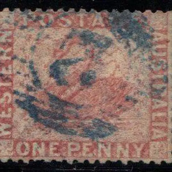 1861 1d rose perf. 14. Good used with watermark ...