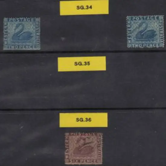1861 1d, 2d, 6d, 1/- F/U & 2d mint.  Intermediate ...