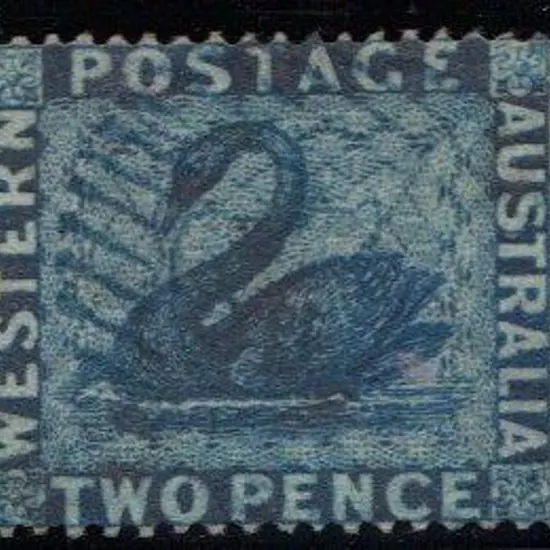 1861 2d blue perf. 14-16  F/U with wmk sideways, ...