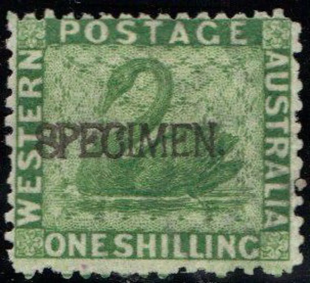 1864 1/- green with SPECIMEN overprint. MLH. SG ... Image 1++