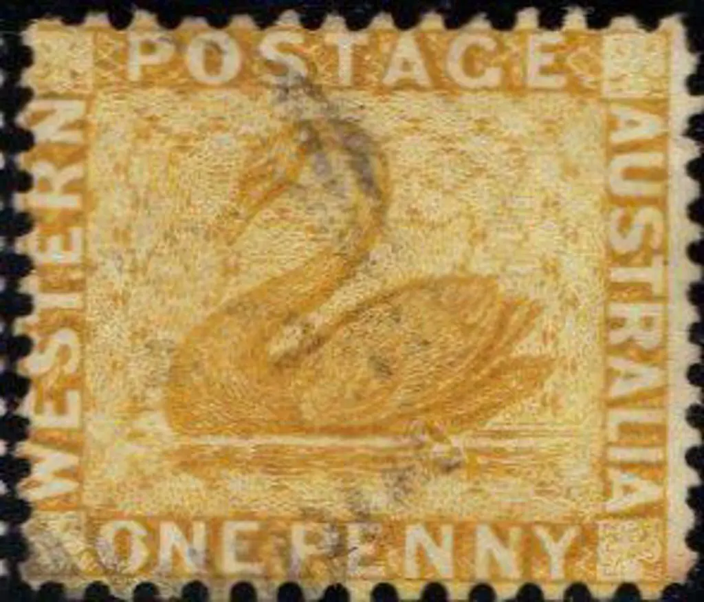 1883 1d yellow-ochre, wmk Crown CA, perf. 12x14. ... Image 1++