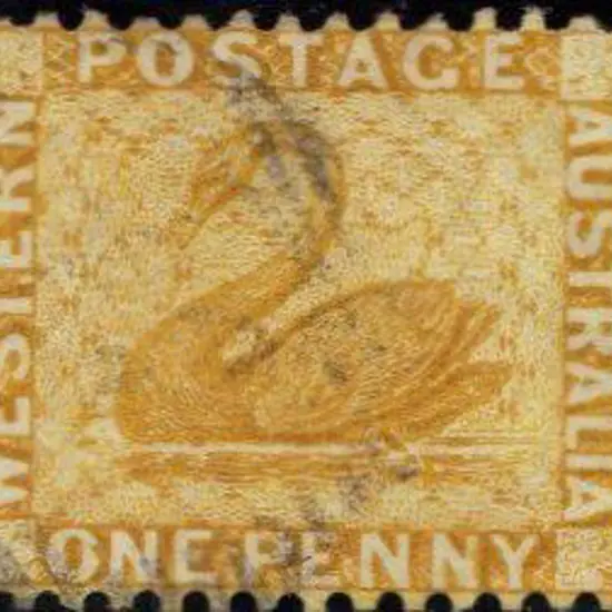 1883 1d yellow-ochre, wmk Crown CA, perf. 12x14. ...