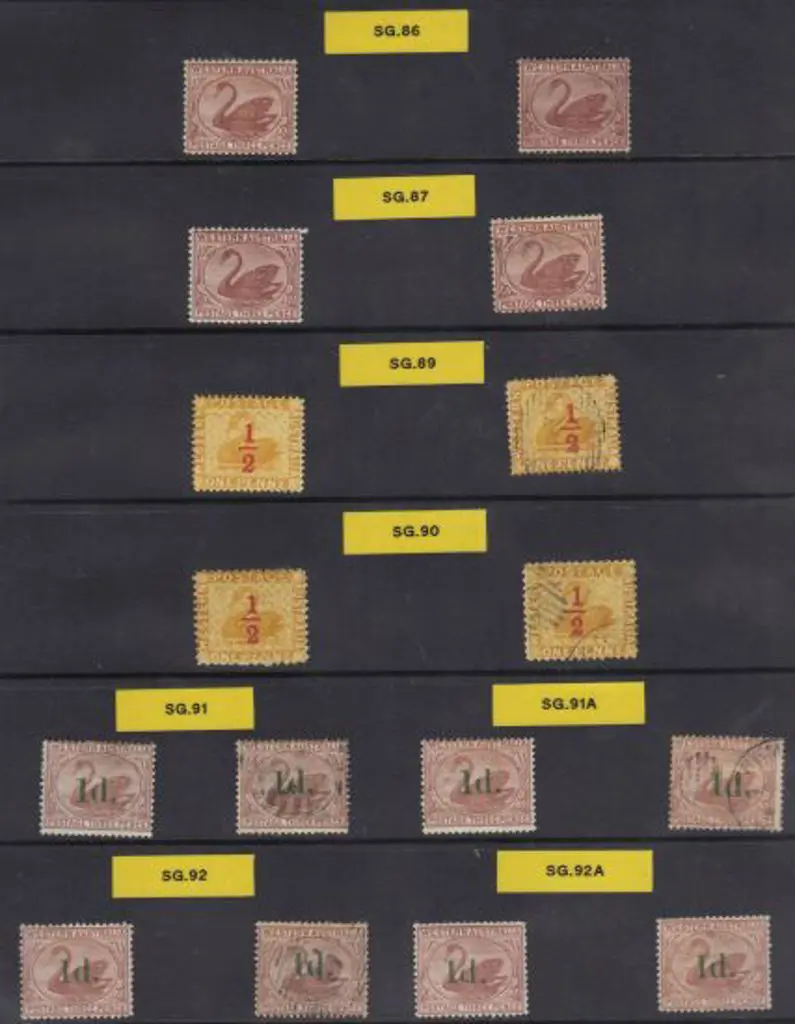 1892/95 3d brown &  1895 1d overprints study plus ... Image 1++