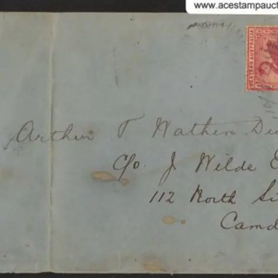 1896 cover Northam to Camden, New Jersey, bearing ...